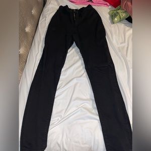 Black denim jeans